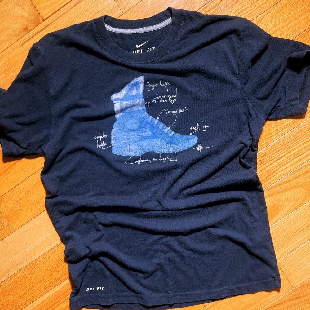 Vintage AIR MAG Original Design Sample RARE T Shirt Hike Nike Off White Tinker H